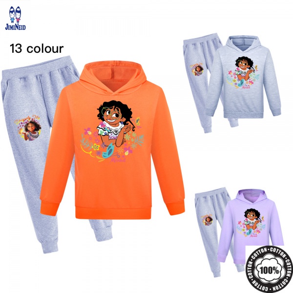 Encanto Bộ Đồ Hóa Trang Nhân Vật ENCANTO Mirabel Gồm Áo Khoác Hoodie + Quần Dài In Hình Disney x7sB Encanto Mirabel Madrigal