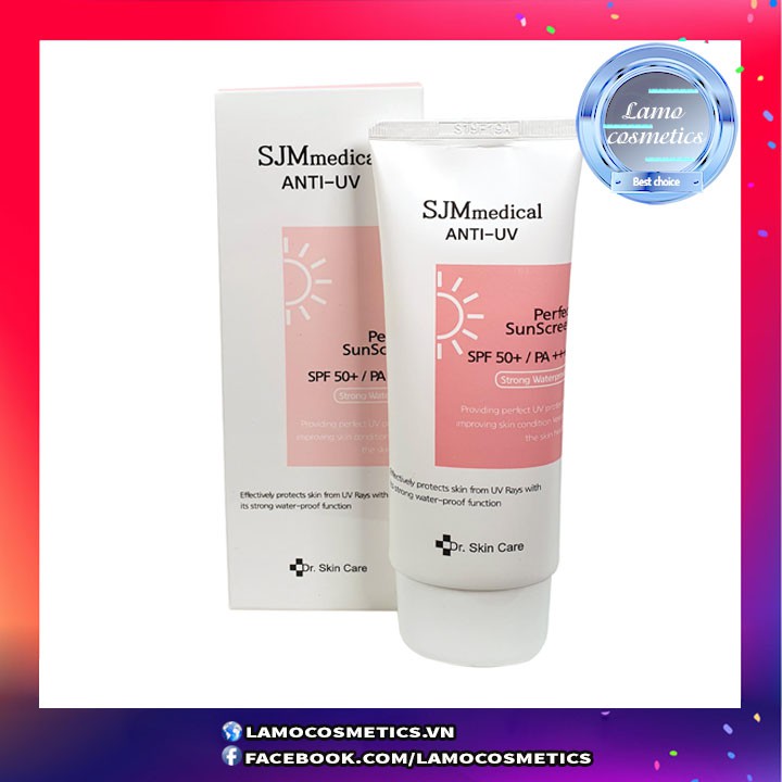 Kem Chống Nắng Nâng Tông Da SJM Medical Anti UV SPF 50+ Chính Hãng 100%