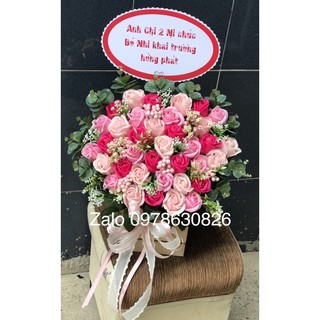Lẵng hoa sáp khai trương, sinh nhật