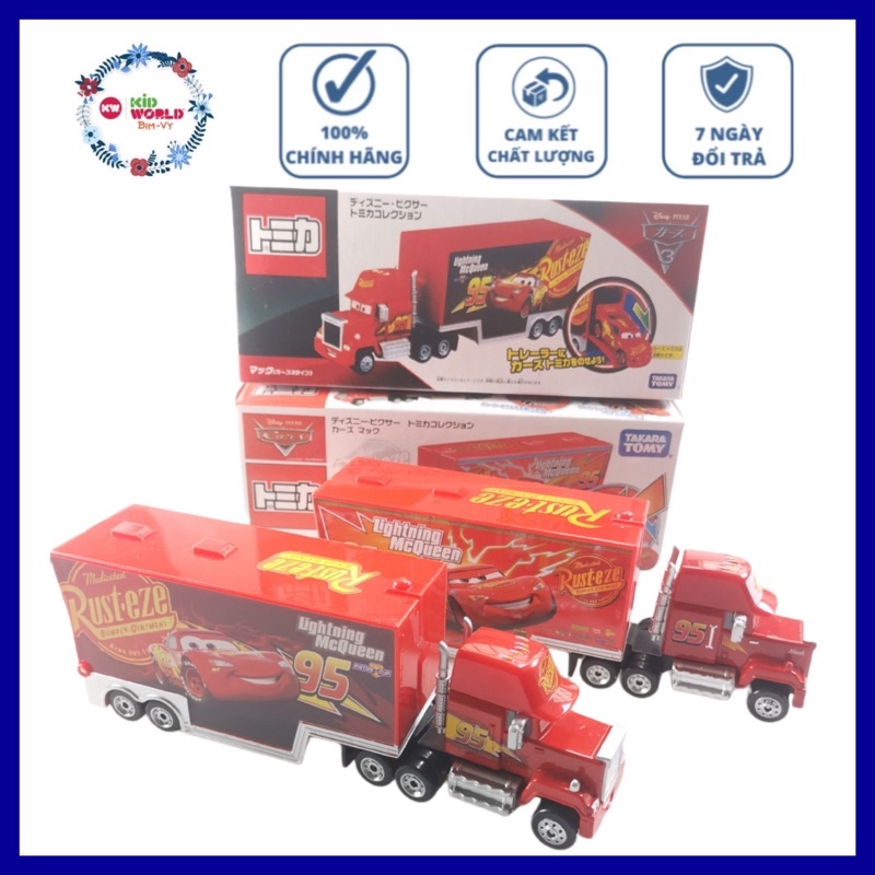Xe mô hình Tomica Box Tải Lightning McQueen. MS: 770. Made in China.