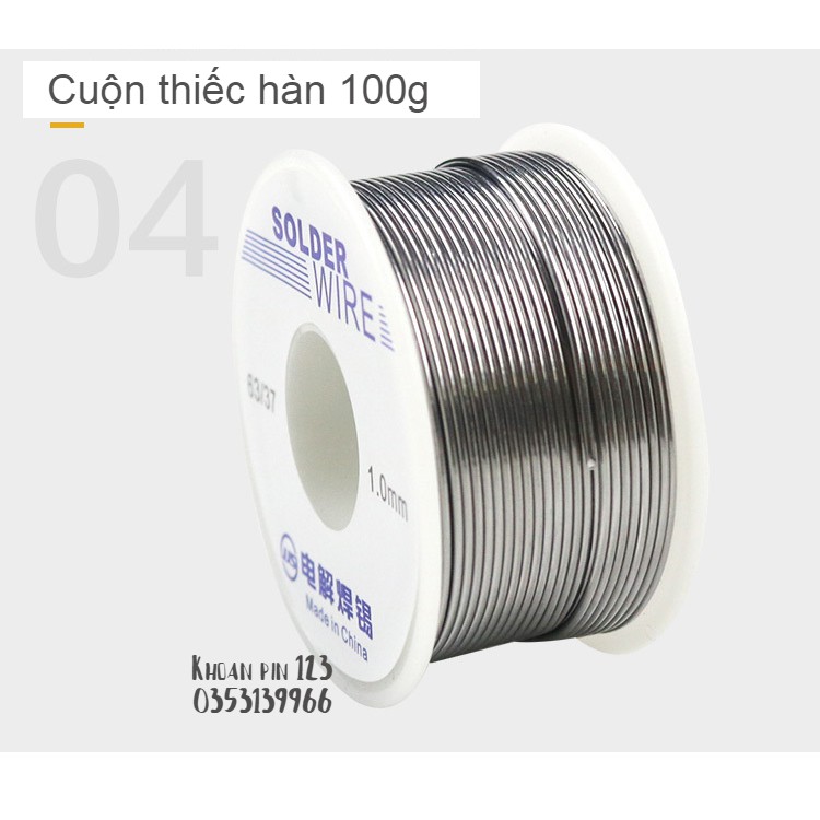 Cuộn thiếc hàn chất lượng cao loại 100g giá cực rẻ