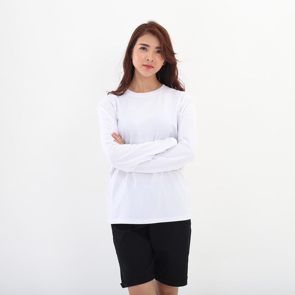 Áo thun dài tay trơn Basic BOTEE form rộng unisex nam nữ | BigBuy360 - bigbuy360.vn