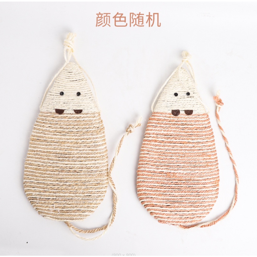 Bàn cào móng mèo quấn dây bố - hình chuột cute