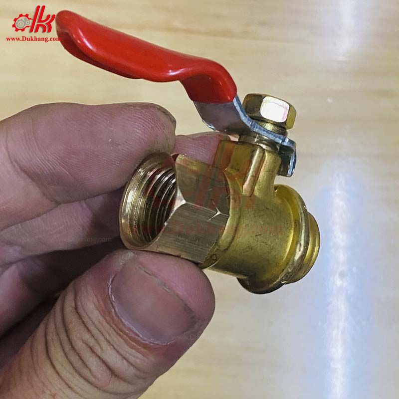 Van bi đồng ren 13.8mm  Van bi ren trong ren ngoài