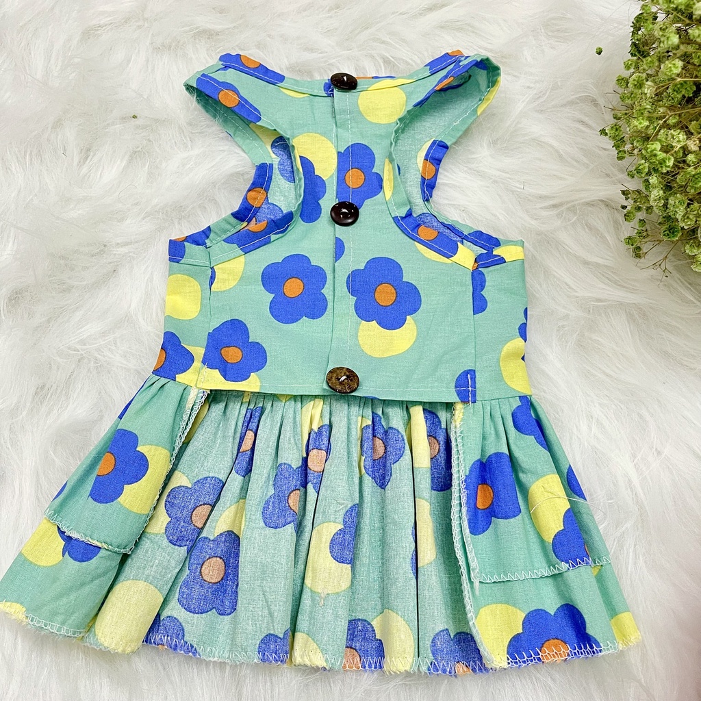 Váy Xòe Nơ 2 Tầng Dài Cho Chó Mèo Thú Cưng