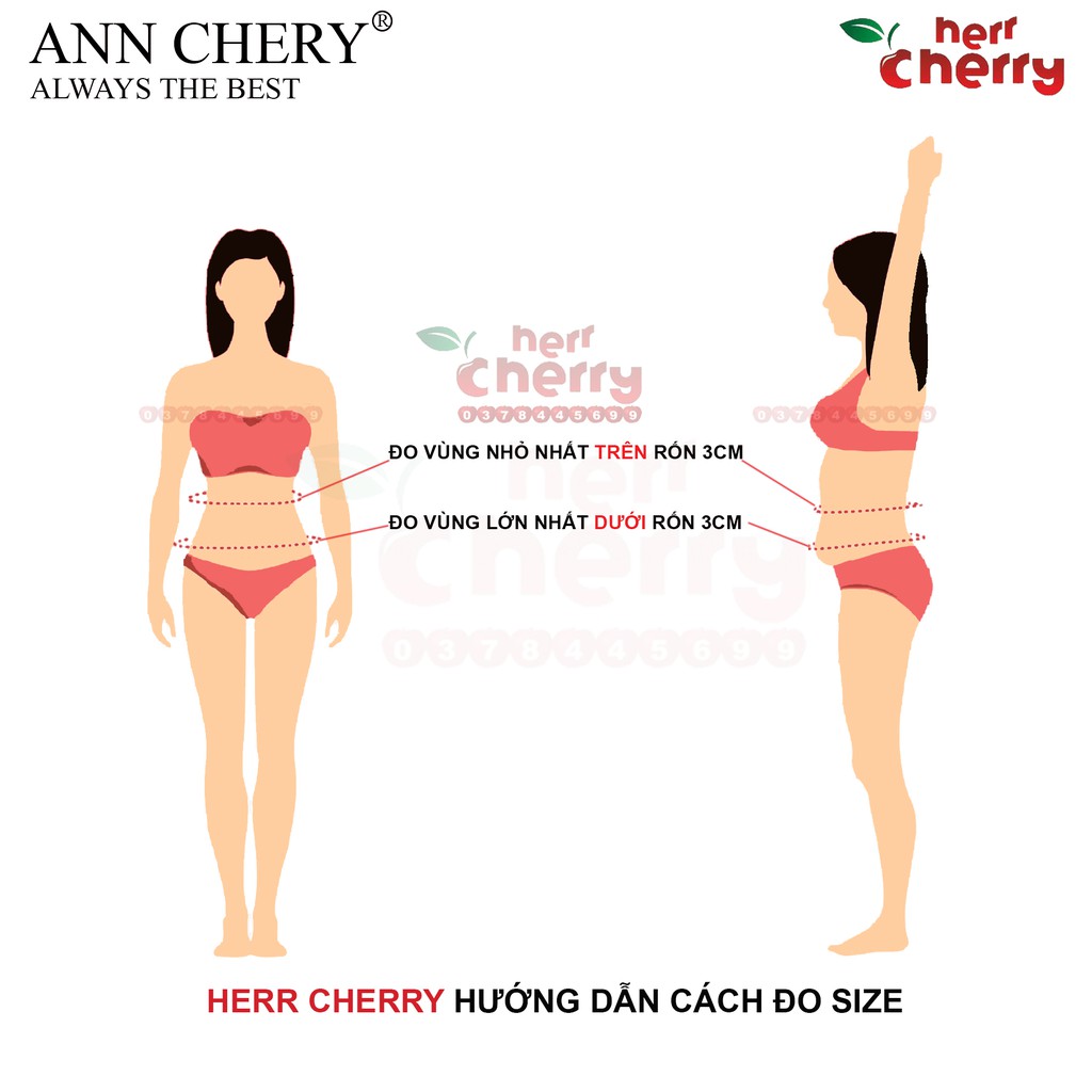 Áo đai định hình vòng eo Ann Chery 2021 - dáng đồng hồ cát che bụng dưới - mẫu mới cải tiến