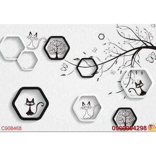 TRANH DÁN TƯỜNG 3D COFFE, TRÀ SỮA, CÀ PHÊ