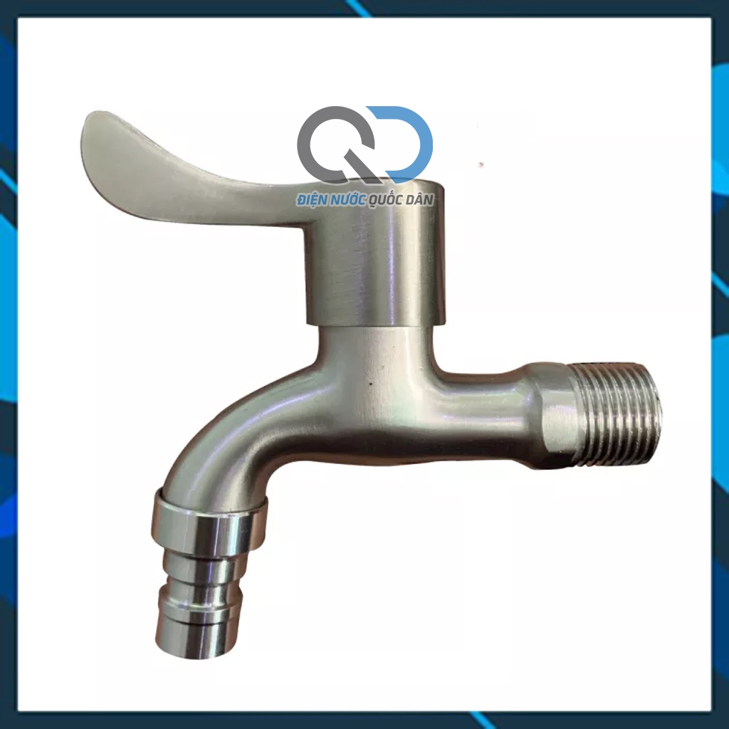 Vòi nước - Vòi hồ tay gạt - Vòi Máy Giặt Inox SUS304 cao cấp - Không rỉ sét