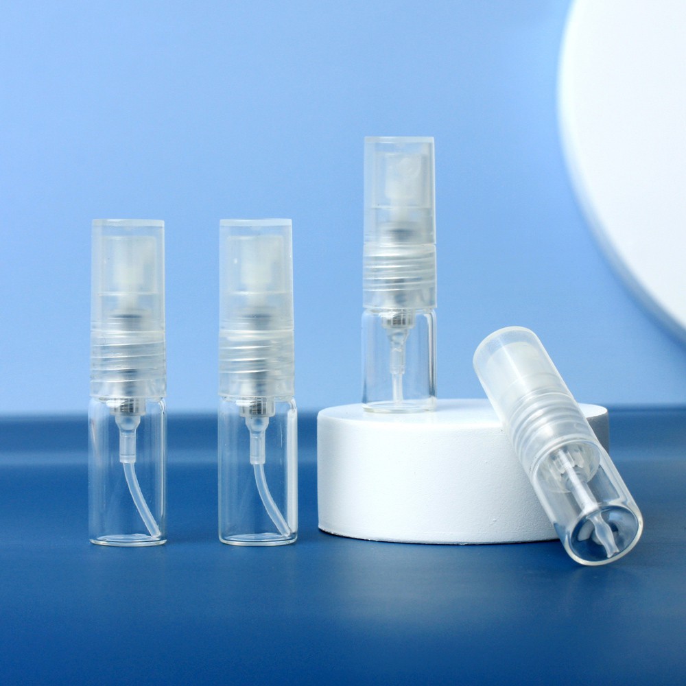 SH 10 cái/bô 1ML mini Bình xịt bình đựng nước hoa chai thủy tinh bình nước thơm chai mini du lịch xách tay có thể nạp lại chai rỗng hộp đựng mỹ phẩm chai nước hoa di động