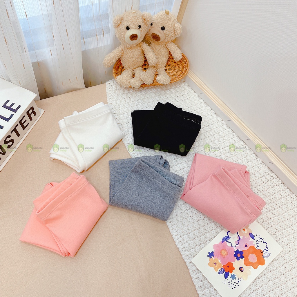 Quần Leggings Dài Cho Bé Gái Vải Cotton Spandex Mềm Mịn Cực Thoải Mái Và Sang Chảnh LGD2201