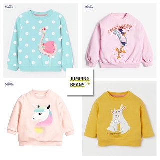 Áo nỉ họa tiết Mã 1 cho bé gái 2-7 tuổi | Jumping Beans Official Store
