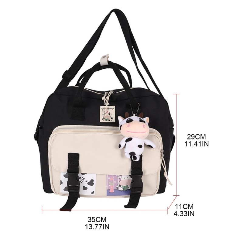 10MK Lovely Multifunctional Backpack Teenage Girl Ring Buckle Shoulder Bag Portable Travel Bags Female Schoolbag