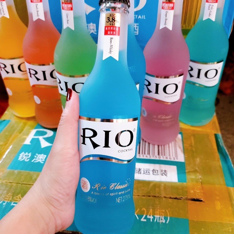 Chai rio hoa quả lên men cao cấp chai 275ml nhiều vị