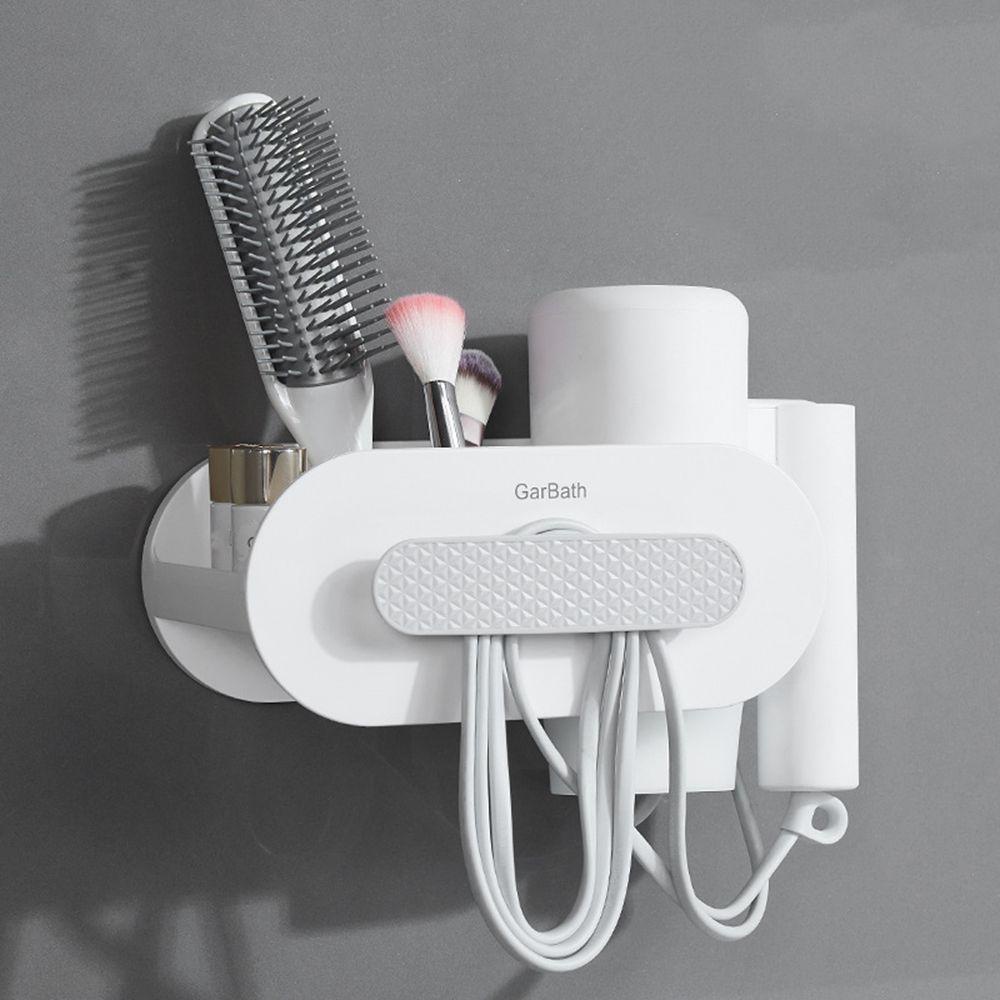 Giá Đỡ Lược Sấy Tóc Sức Chứa Lớn Chống Nước Chống Ẩm Không Cần Khoan