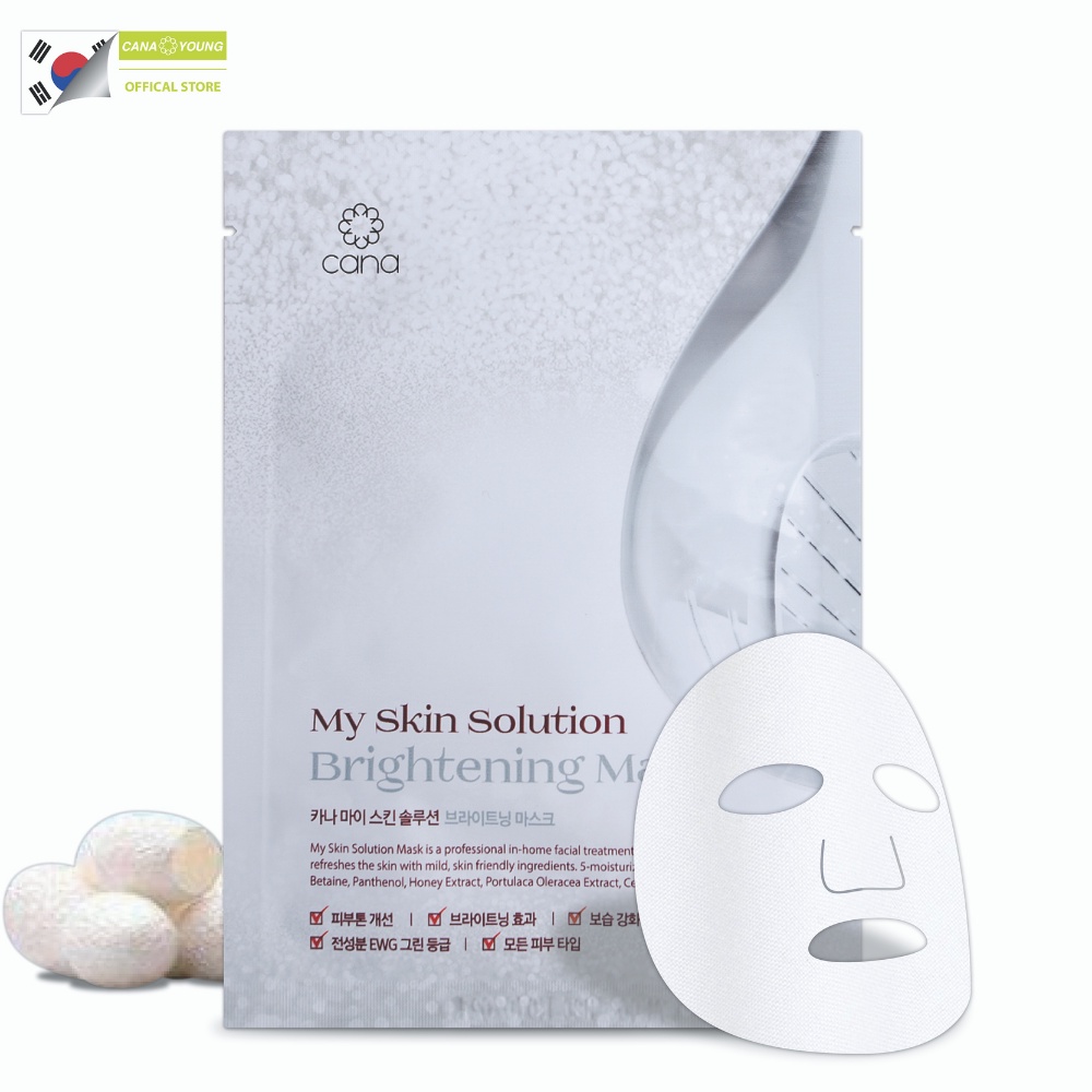 [Mã SKAMLTS7 giảm 10% đơn 150K] Mặt Nạ Dưỡng Trắng, Cấp Ẩm Hàn Quốc Cana My Skin Solution Brightening