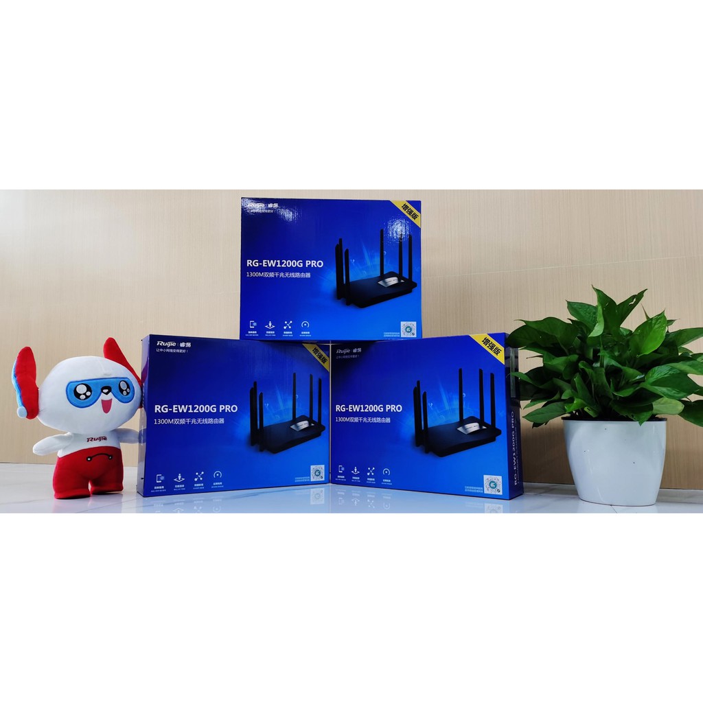 Bộ phát WiFi Mesh Ruijie Reyee RG - EW1200 &amp; EW1200G PRO cho Gia đình văn phòng AC1200 2 băng tần