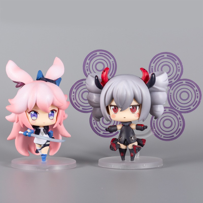 Bộ 2 đồ chơi mô hình nhân vật Yae Sakura + Bronya Zaychik bản Q trong Honkai Impact 3 2019 bằng PVC
