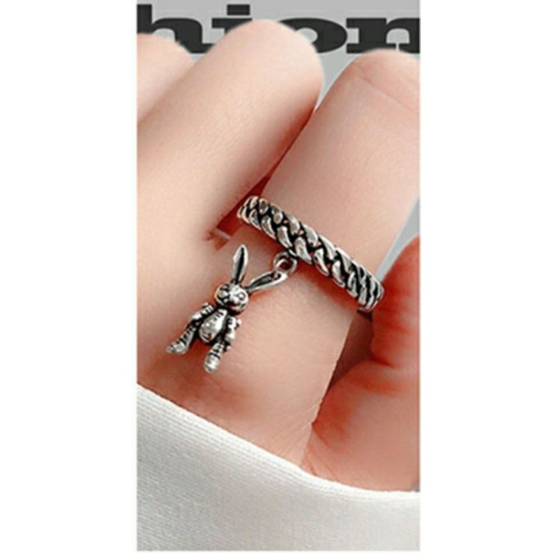Nhẫn Unisex thỏ con