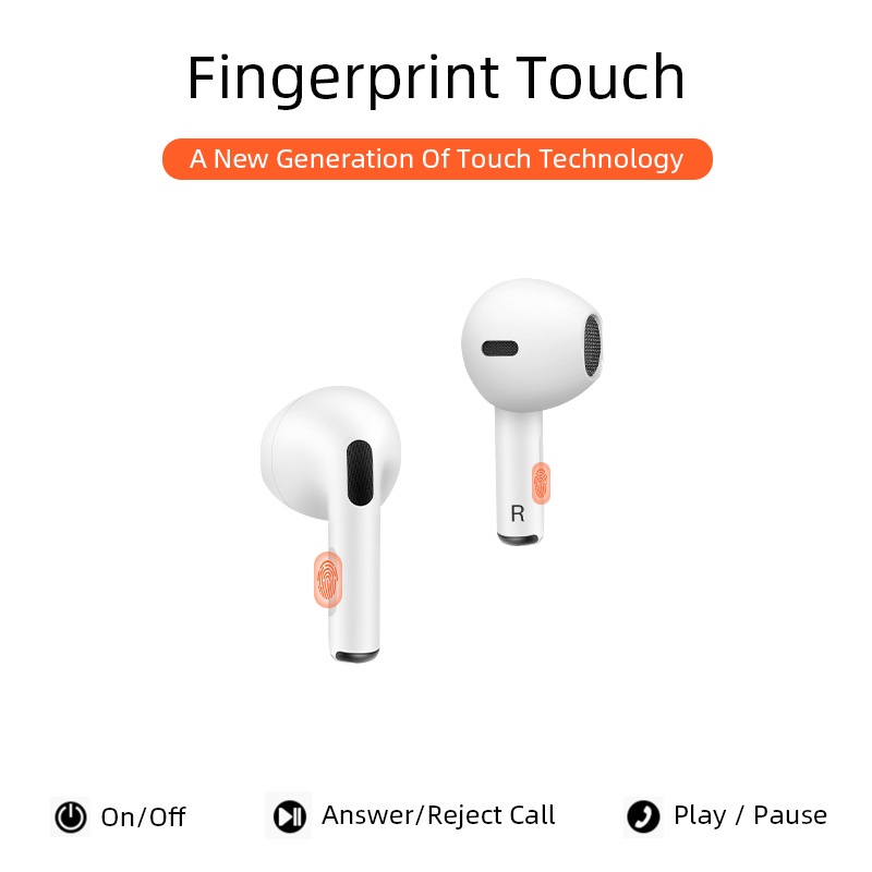 Tai nghe không dây TZUZL Pro 6 TWS 8D HiFi có micro kết nối Bluetooth