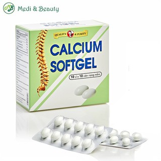 Viên uống bổ sung canxi và vitamin D3, phát triển chiều cao – CALCIUM Softgel – Robinson Pharma USA – H100v