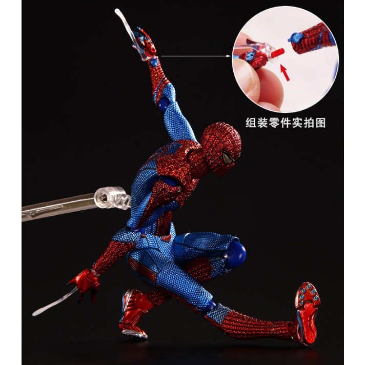 (Hết hàng) Mô Hình Nhân vật Phim Avengers Figma199 spider man người nhện 15cm