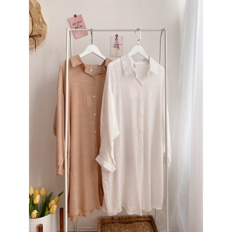 Váy sơ mi đũi (ib chọn màu ) | BigBuy360 - bigbuy360.vn