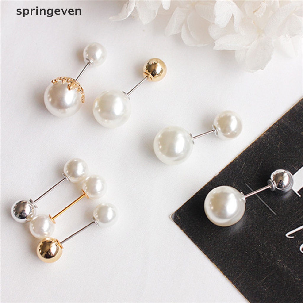 springeven Big Pearl Brooch Bouquet Pin Sweater Shawl Buckle Wedding Bridal Jewelry RFT