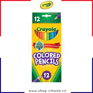 Bộ 12 bút chì tập tô màu cho trẻ Crayola Colored Pencil