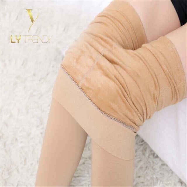 Quần tất lót lông mỏng cả bàn