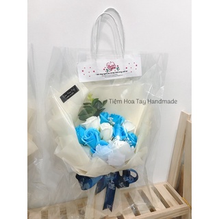 Set hoa sáp 11 bông kèm túi+thiệp