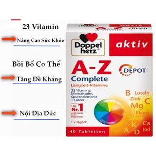 Vitamin tổng hợp A-Z Depot tăng đề kháng hàng Đức đủ bill đi air