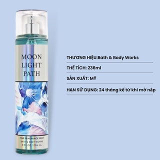 Xịt thơm toàn thân Bath & Body Works Moonlight Path 236ml