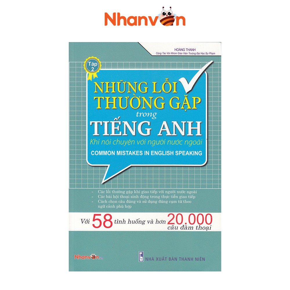 Sách - Những lỗi thường gặp trong tiếng Anh khi nói chuyện với người nước ngoài - Tập 2