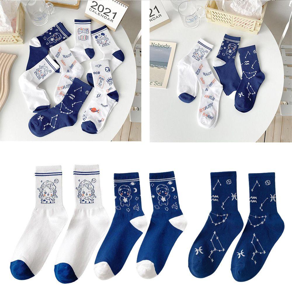 Vớ Cotton Phong Cách Đại Học Cho Nữ
