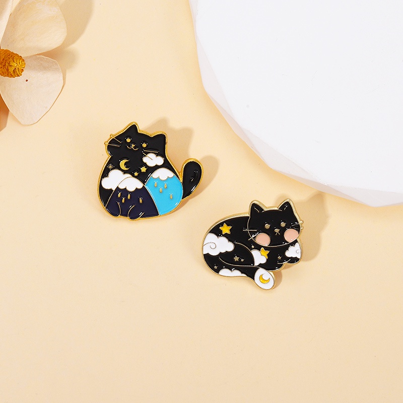 Ghim Cài Áo Kim Loại Tráng Men Họa Tiết Hoạt Hình Đáng Yêu