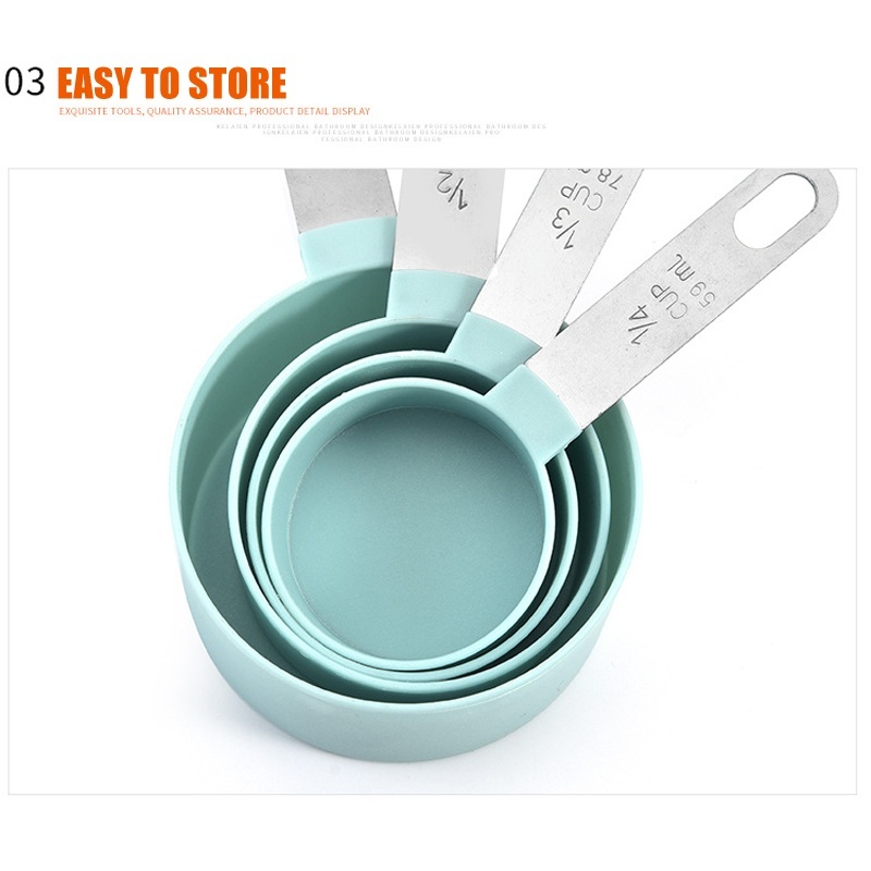Set 4 Muỗng Đo Lường Dùng Trong Nhà Bếp