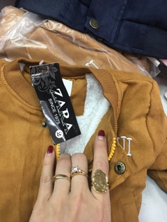 Khoac bomber lót lông cừu
