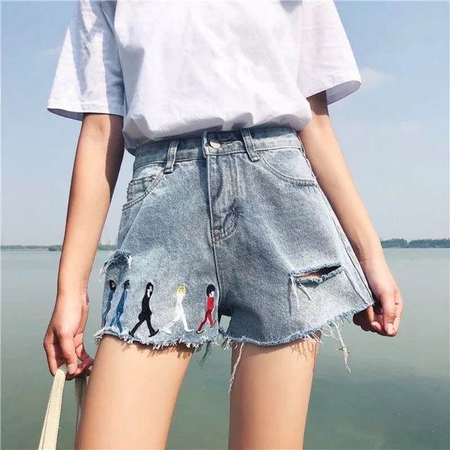 Quần shorts jeans rách đùi có size bigsize / size to 2XL 3XL 4XL 5XL / quần kích thước lớn ( quần bò ngắn )