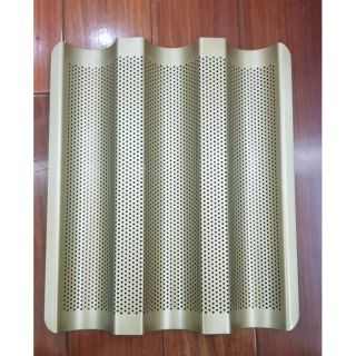 Khay nướng bánh mì lượn sóng 3 rãnh size nhỏ siêu đẹp