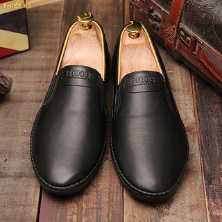 [xả kho] giày da nam giày mọi nam da pu siêu bền