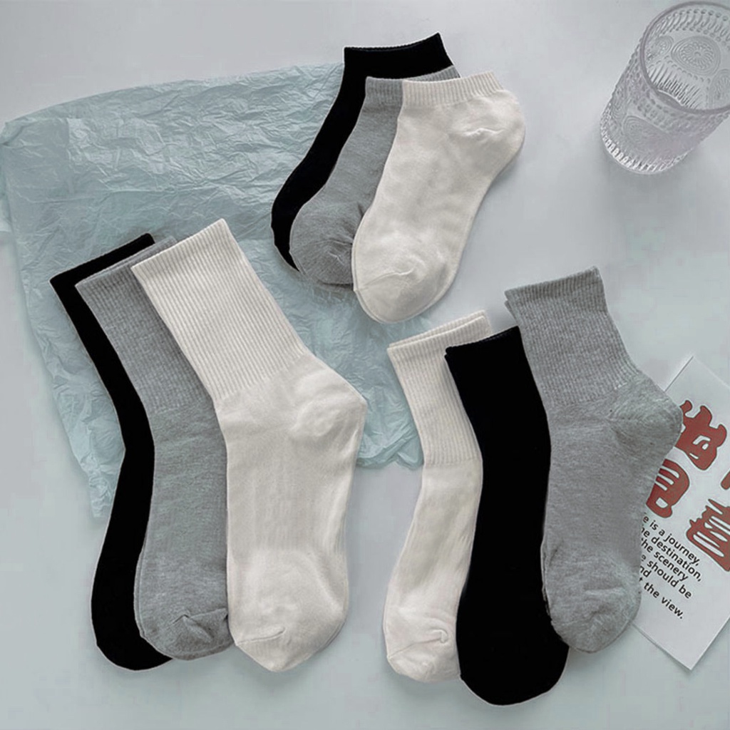Combo 20 Đôi Tất - Vớ Nam Cổ Cao Hàn Quốc Cao Cấp ( xám )