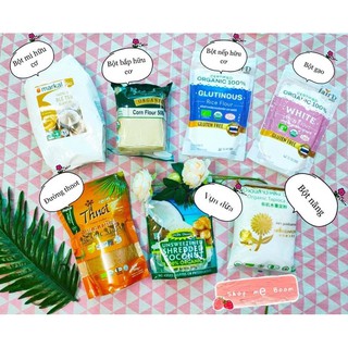 Bột mì, bột gạo, bột nếp, bột bắp, tinh bột bắp, bột năng hữu cơ cho bé tách lẻ từ 100gram