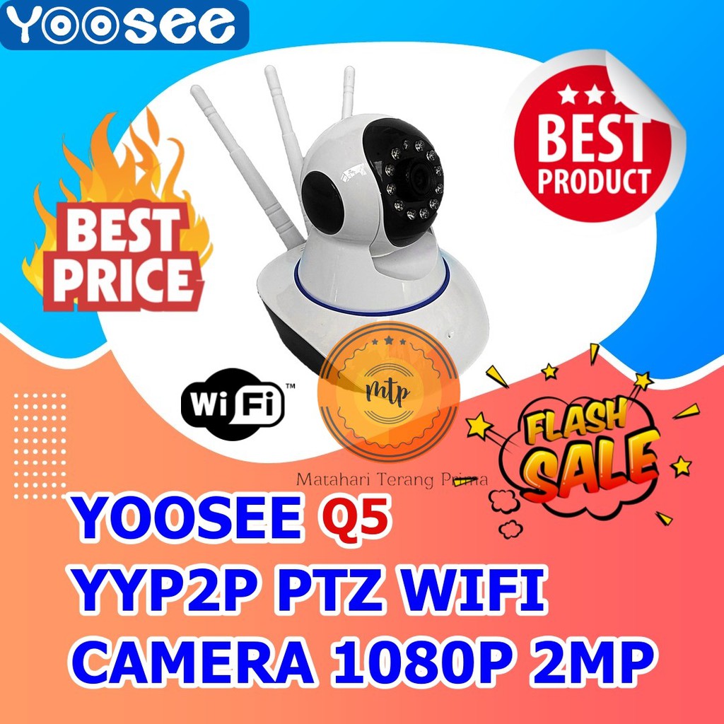 Camera An Ninh Cctv Wifi Baby Cam Q5 3 Antenna Yyp2p Ptz 1080hd 2mp - Ip
