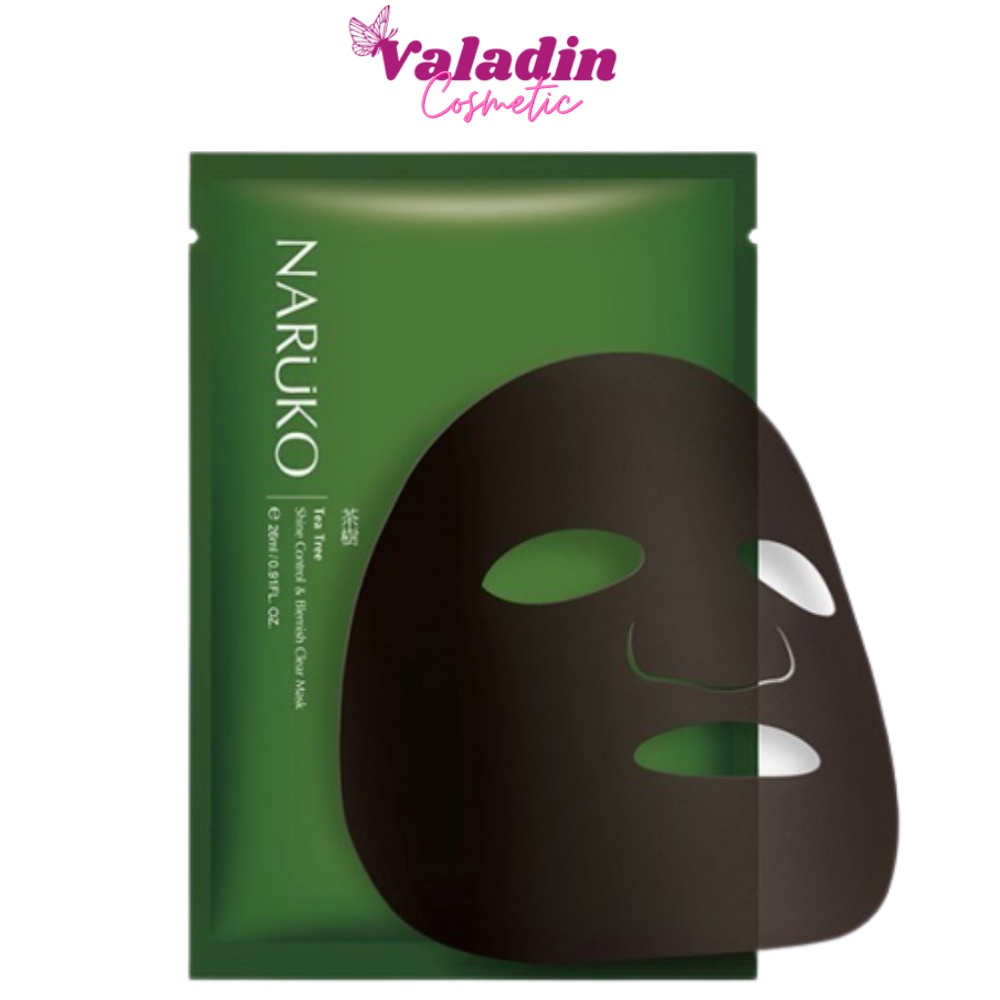 Mặt nạ Naruko Tràm Trà Tea Tree Clear Mask 26ml / Mặt Nạ Giấy Naruko Bạch ngọc lan