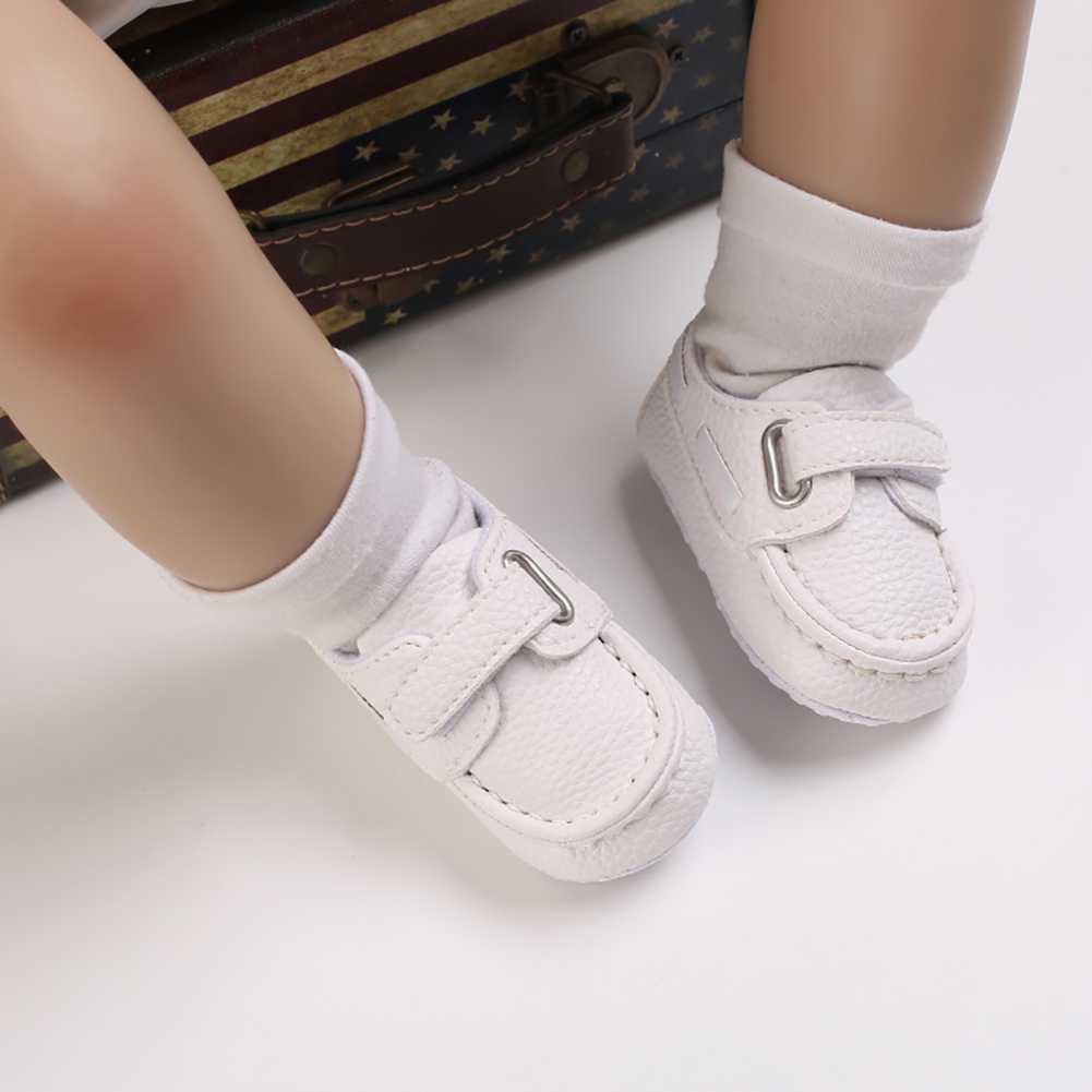 Giày Thể Thao Da PU Đế Mềm Chống Trượt Cho Bé Trai Tập Đi