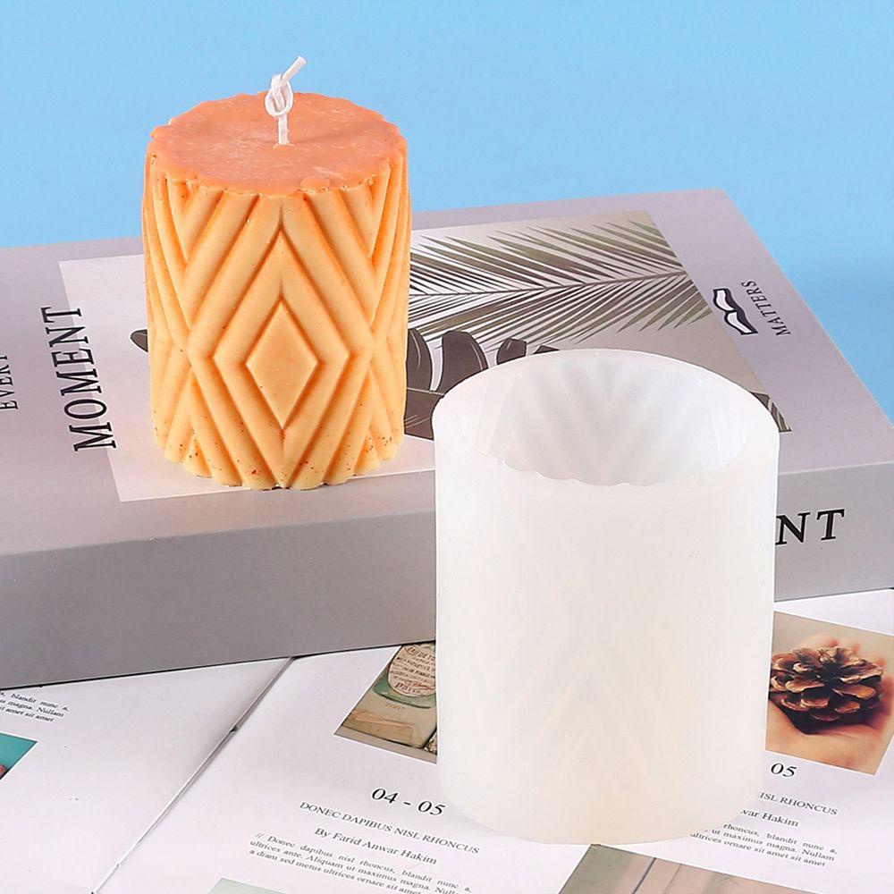 Khuôn Làm Nến Handmade Bằng Đất Sét Hình Học Dùng Trang Trí Nhà