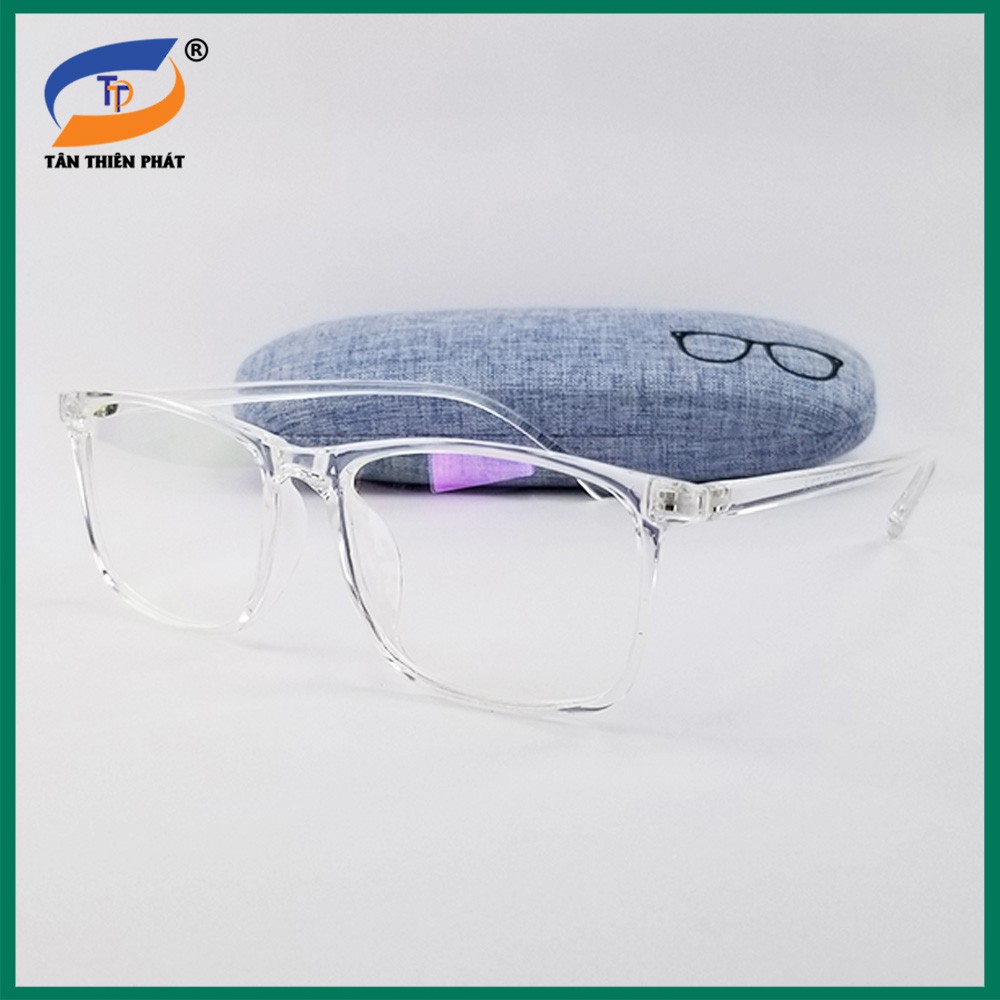 Gọng kính cận nam nữ dẻo 2412 màu đen, nâu và trong suốt, tròng  giả cận 0 độ chống ánh sáng xanh - Chống nắng, tia UV | BigBuy360 - bigbuy360.vn