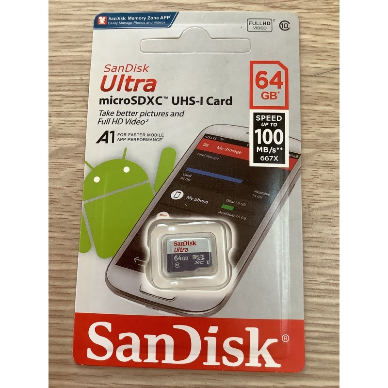 {CHẤT LƯỢNG} Thẻ nhớ microSDHC Sandisk 64GB upto 100MB/s Ultra - SẴN HÀNG