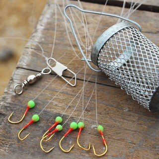 Bộ Thẻo 7 Lưỡi Câu Cá Mương [Hàng Đẹp, Giá Tốt] siêu nhạy có rọ sắt - Sanami Fishing