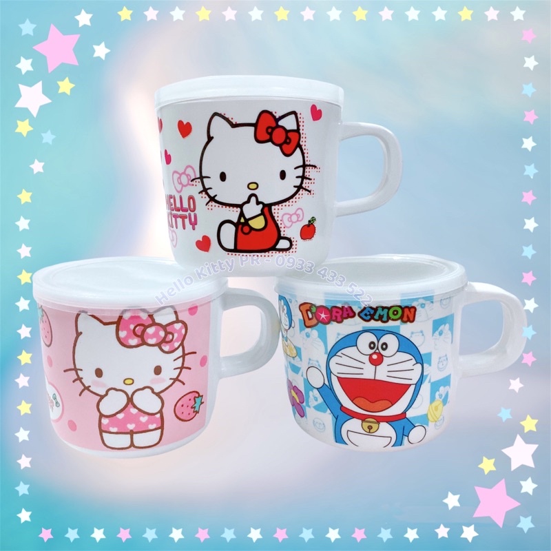 Ca ly có nắp Hello Kitty - Doremon Doraemon